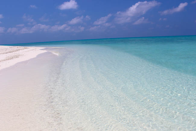 Maafushi island sandbank