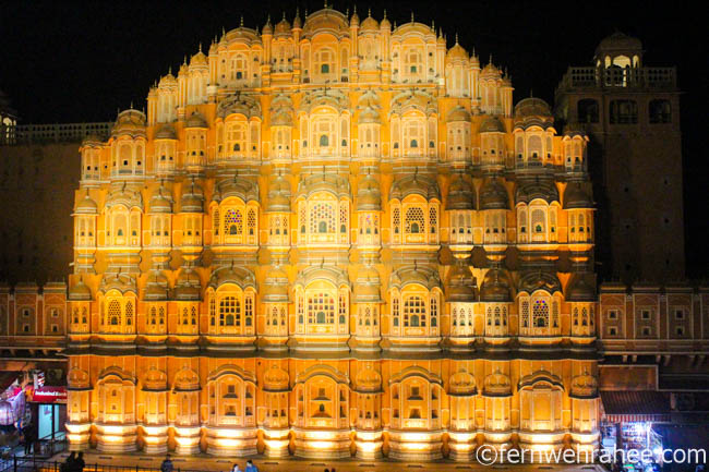 Hawa Mahal Jaipur at Night