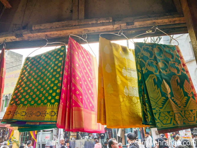 Banarasi silk saree shopping in Varanasi