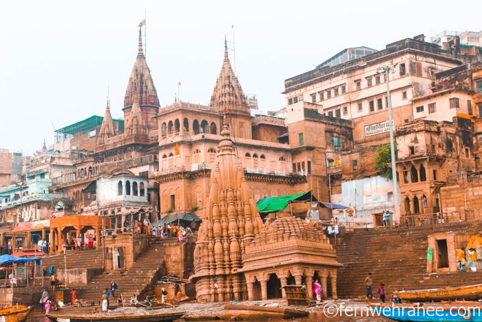 Temples near Burning ghat varanasi 