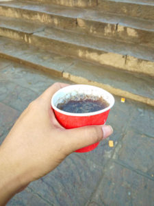 Lemon tea at Assi ghat