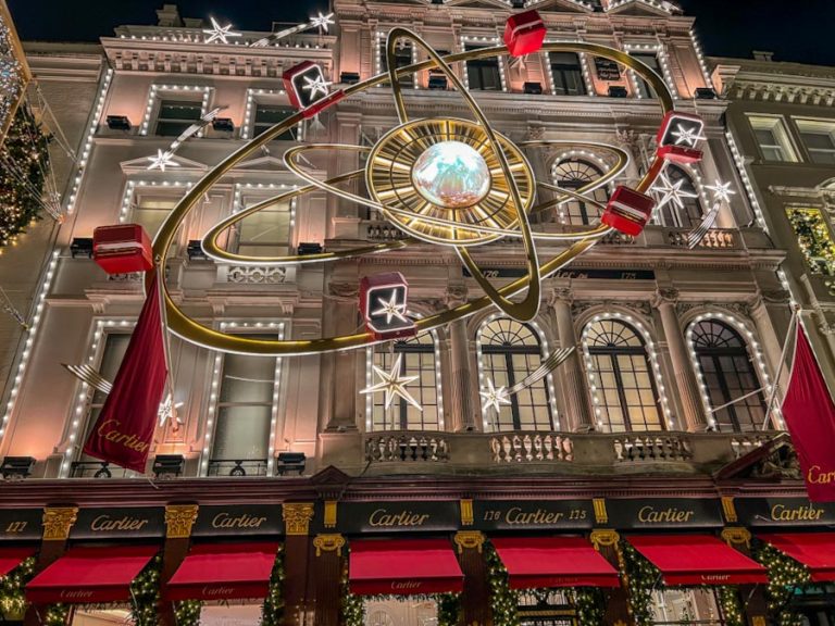 London Christmas Lights walking route