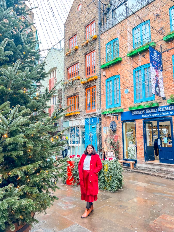 Christmas lights walking trail London